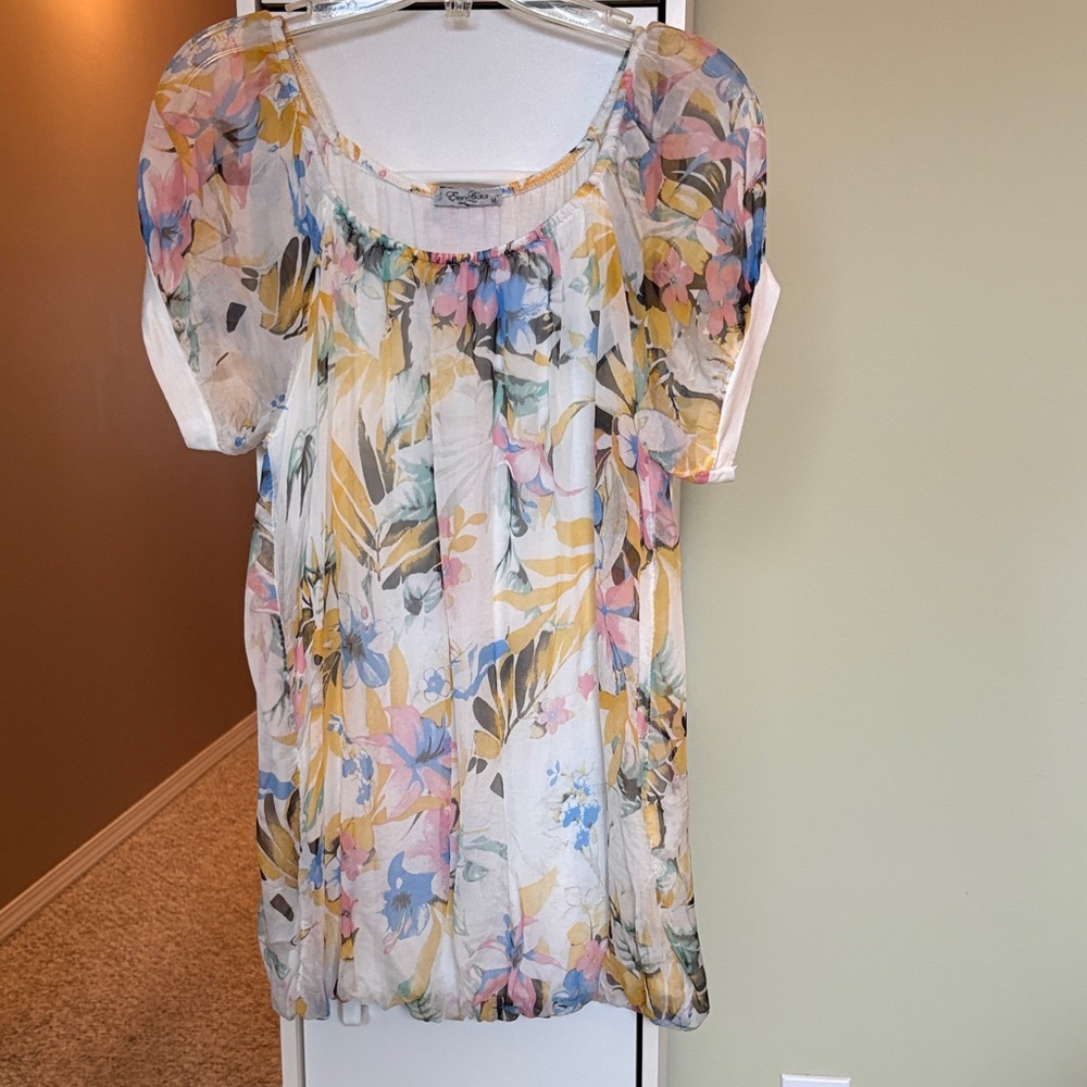Colorful Floral Women's Blouse